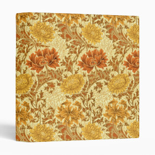 William Morris Chrysanthemums, Mustard Gold Binder