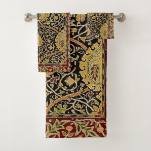 William Morris Classic Carpet Art Print Design Bath Towel Set