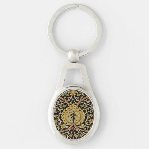 William Morris Classic Carpet Art Print Design Keychain
