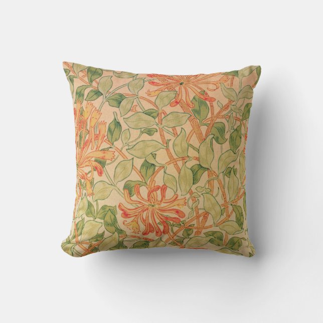 William Morris Classic Floral  Outdoor Pillow (Front)