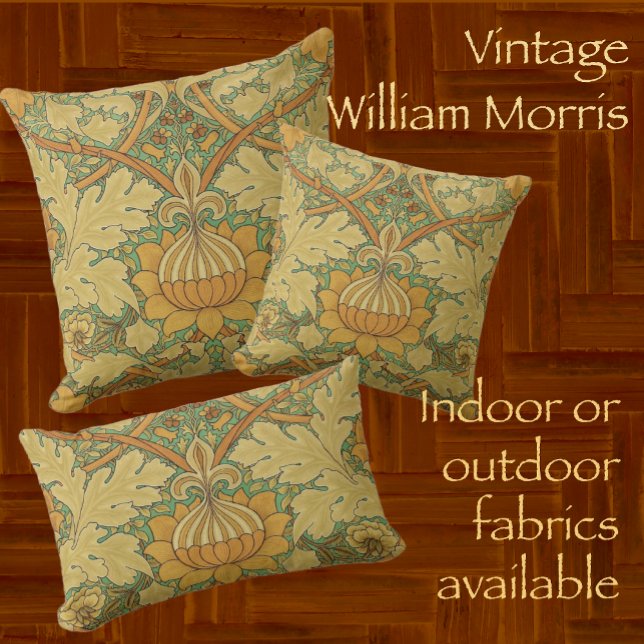 William Morris Classic Floral  Outdoor Pillow (Classic and timeless. William Morris.)