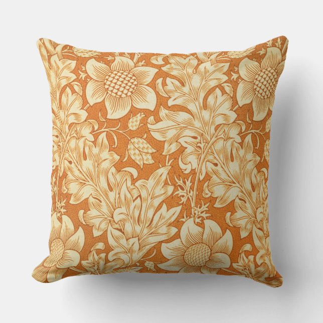 William Morris Classic Floral  Outdoor Pillow (Front)
