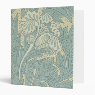 William Morris Classic Tulip Blue Floral Binder