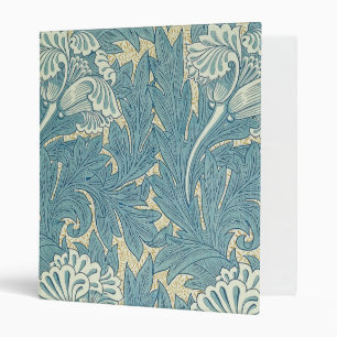 William Morris Classic Tulip Blue Floral Binder