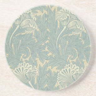 William Morris Classic Tulip Blue Floral Coaster