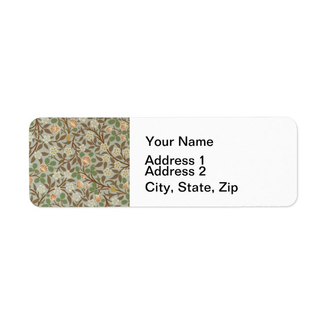 William Morris Clover Botanical Flower (Front)