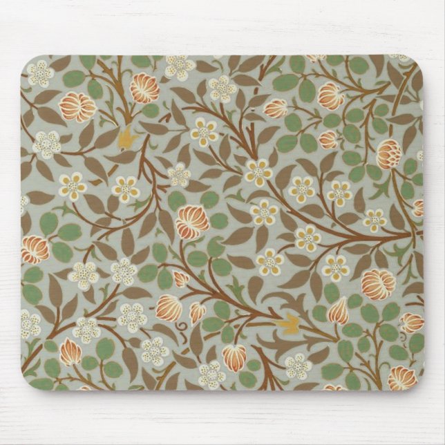 William Morris Clover Botanical Flower Mouse Pad (Front)