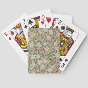 William Morris Clover Botanical Flower Playing Cards