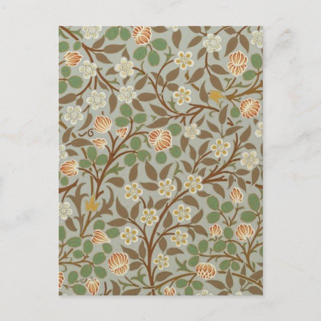 William Morris Clover Botanical Flower Postcard (Front)