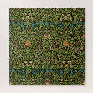 William Morris - Columbine, dark green, Case-Mate Jigsaw Puzzle