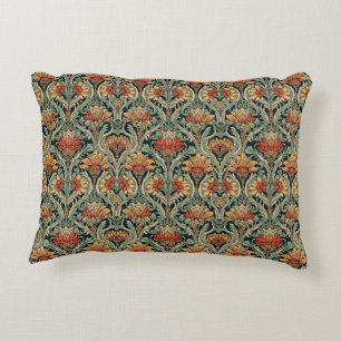 William Morris Compton Floral Art Nouveau Pattern Accent Pillow