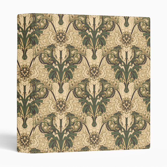 William Morris Compton Floral Art Nouveau Pattern Binder (Front/Spine)