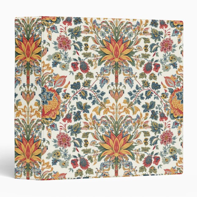William Morris Compton Floral Art Nouveau Pattern Binder (Front/Spine)