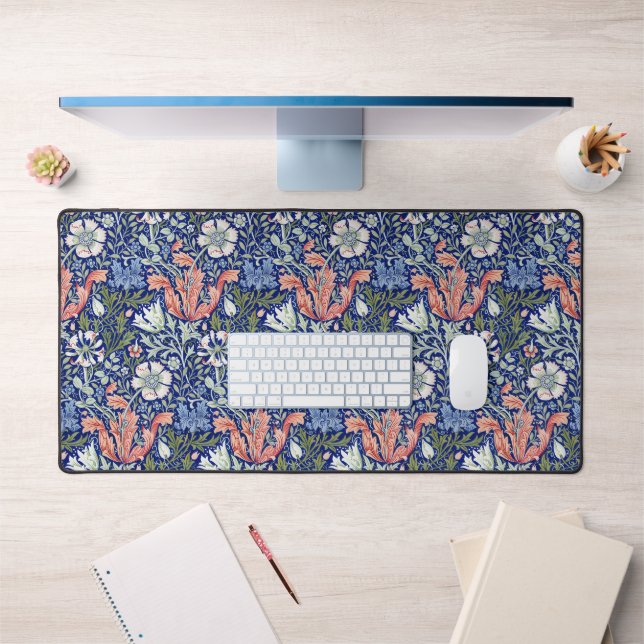 William Morris Compton Floral Art Nouveau Pattern Desk Mat (Office 1)