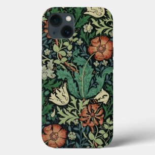 William Morris Compton Floral Art Nouveau Pattern iPhone 13 Case