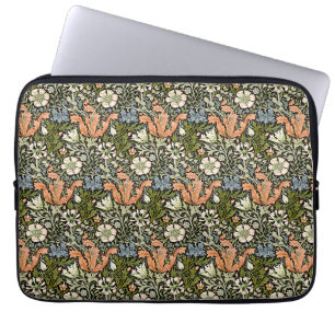 William Morris Compton Floral Art Nouveau Pattern Laptop Sleeve