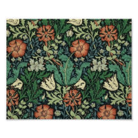 William Morris Compton Floral Art Nouveau Pattern