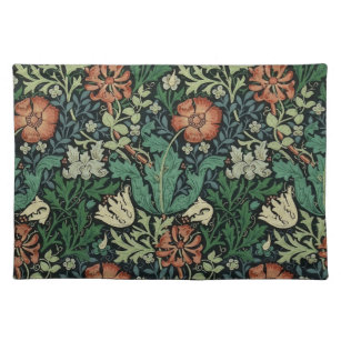 William Morris Compton Floral Art Nouveau Pattern Placemat