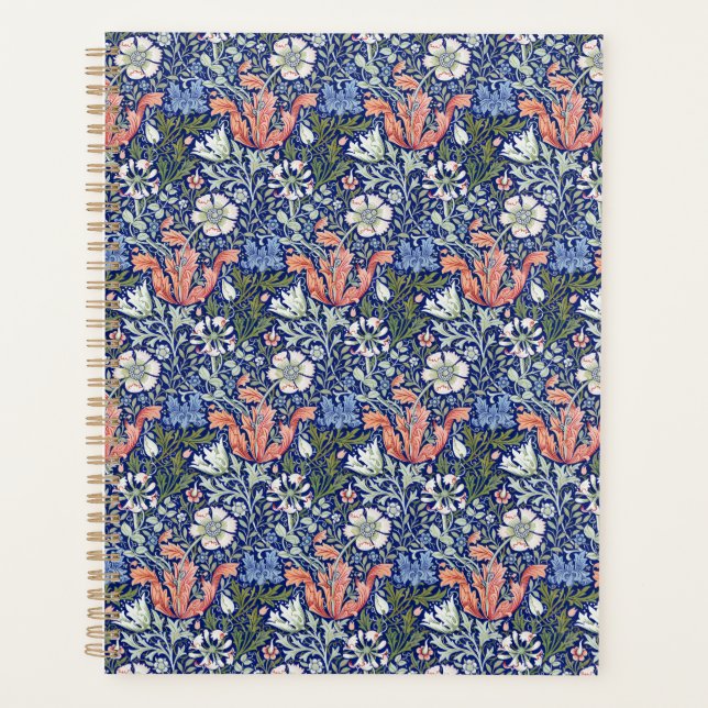 William Morris Compton Floral Art Nouveau Pattern Planner (Front)