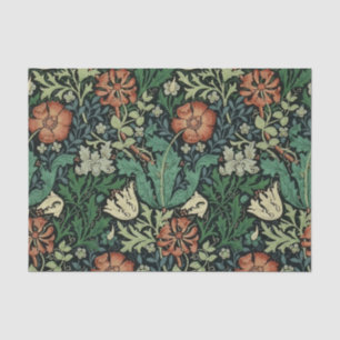 William Morris Compton Floral Art Nouveau Pattern Tissue Paper