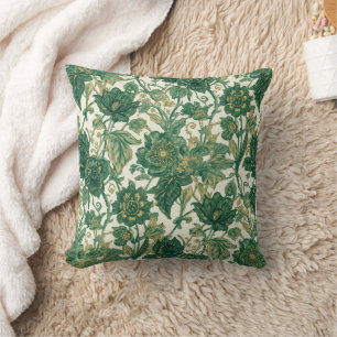 William Morris Compton greenery Art Nouveau Throw Pillow