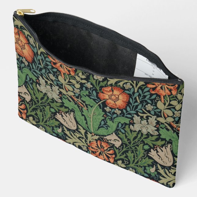 William Morris Compton Wallpaper Classic Accessory Pouch (Open)