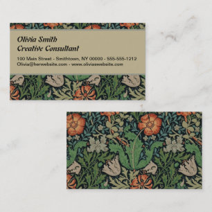 William Morris Compton Wallpaper Classic Business Card