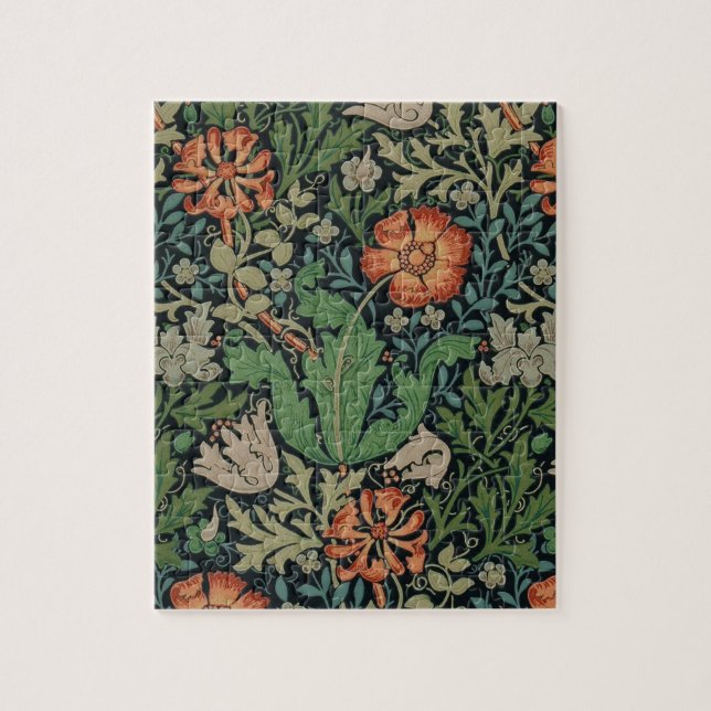 William Morris Compton Wallpaper Classic Jigsaw Puzzle (Vertical)