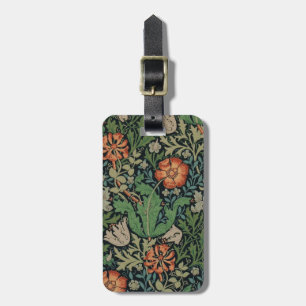 William Morris Compton Wallpaper Classic Luggage Tag