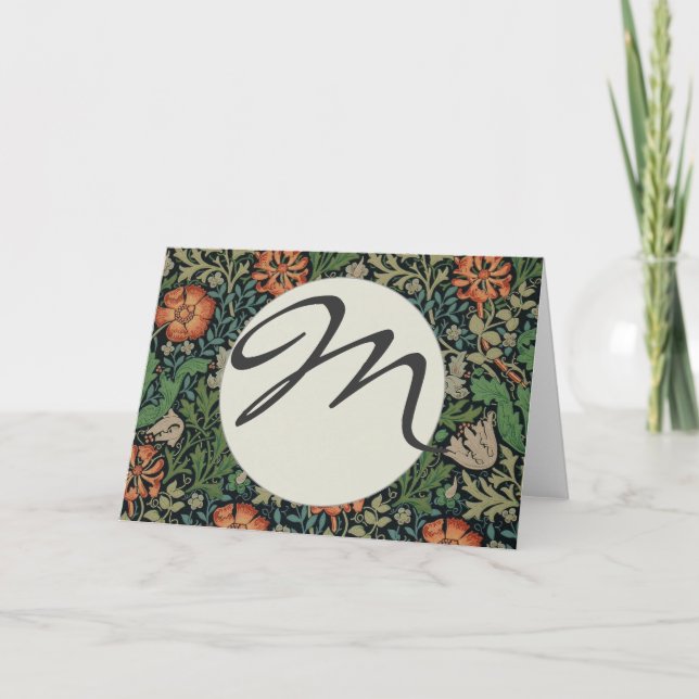 William Morris Compton Wallpaper Classic Note Card (Front)