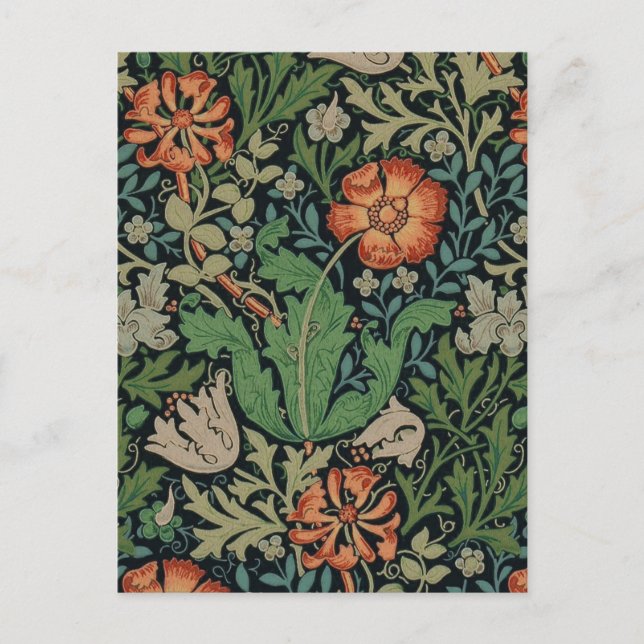 William Morris Compton Wallpaper Classic Postcard (Front)