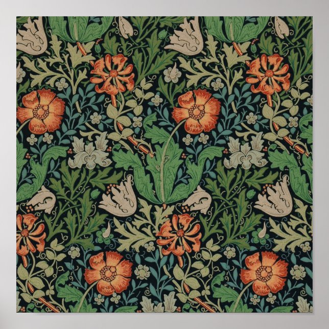 William Morris Compton Wallpaper Classic Poster (Front)