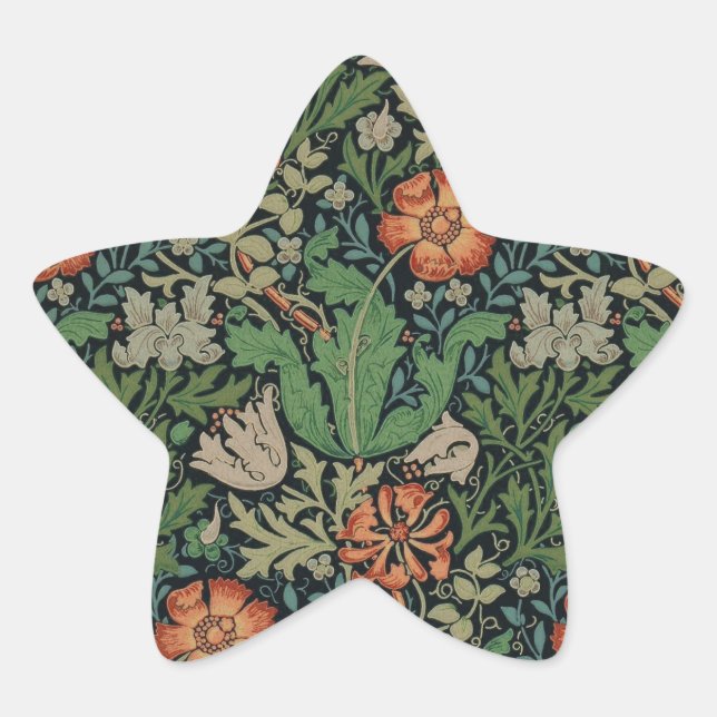 William Morris Compton Wallpaper Classic Star Sticker (Front)