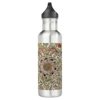 William Morris Corncockle Botanical Vine Floral 710 Ml Water Bottle