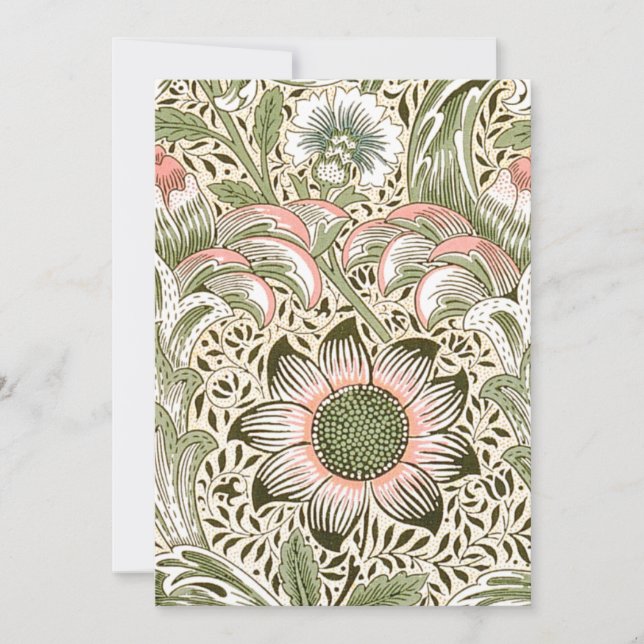 William Morris Corncockle Invitation (Front)