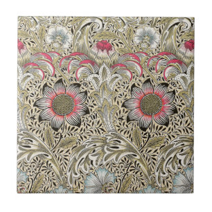 William Morris Corncockle Vintage Floral Tile