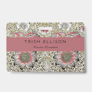 William Morris Corncockle wallpaper floral  Badge