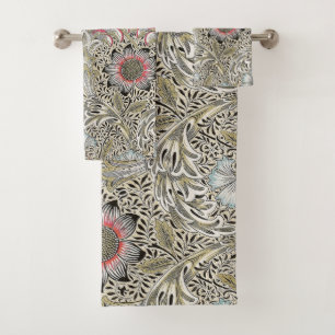 William Morris Corncockle wallpaper floral  Bath Towel Set