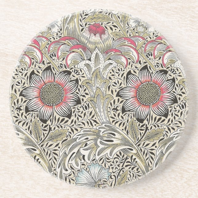 William Morris Corncockle wallpaper floral  Coaster (Front)
