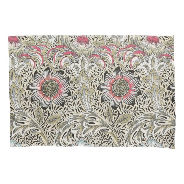 William Morris Corncockle wallpaper floral  Pillowcase (Front)