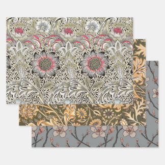 William Morris Corncockle wallpaper floral  Wrapping Paper Sheet