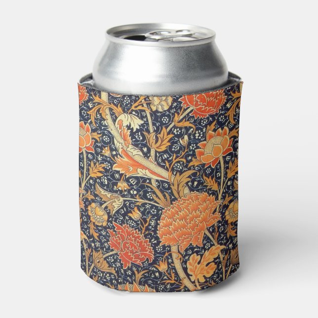 William Morris Cray Floral Art Nouveau Pattern Can Cooler (Can Front)