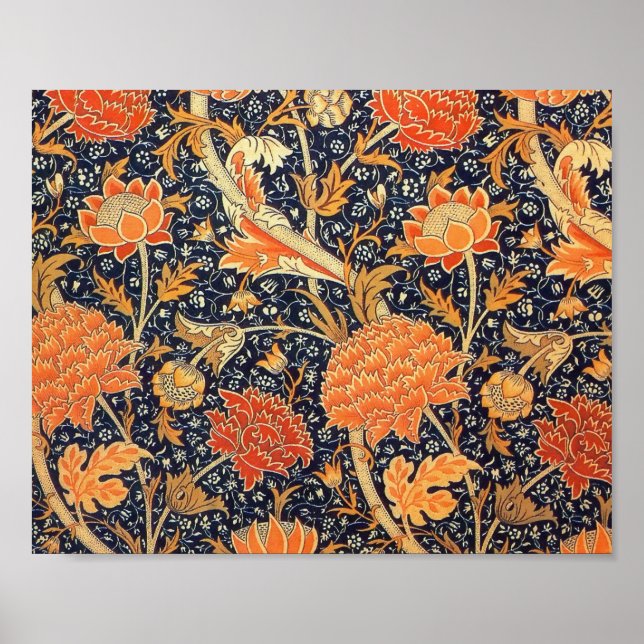 William Morris Cray Floral Art Nouveau Pattern Poster (Front)