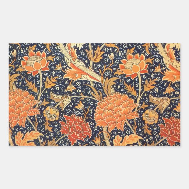 William Morris Cray Floral Art Nouveau Pattern Sticker (Front)