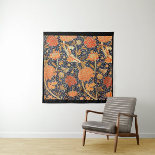 William Morris Cray Floral Art Nouveau Pattern Tapestry