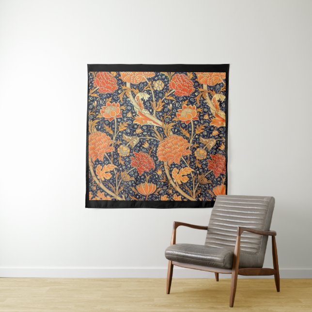 William Morris Cray Floral Art Nouveau Pattern Tapestry (In Situ)