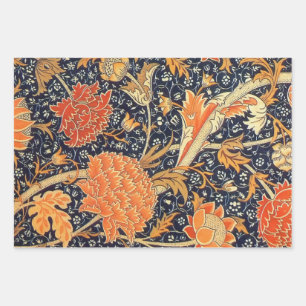 William Morris Cray Floral Art Nouveau Pattern Wrapping Paper Sheet