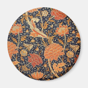 William Morris Cray Floral Pattern Vintage Magnet