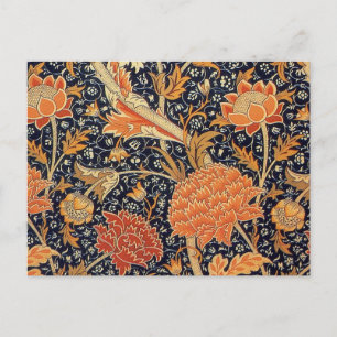 William Morris Cray Floral Pattern Vintage Postcard