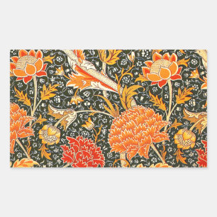 William Morris Cray Floral Pattern Vintage Sticker